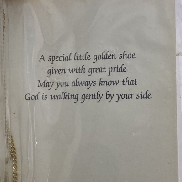 Little Soul Religious Verse Card With Red Shoe Necklace Willow And Company VTG - Picture 3 of 5